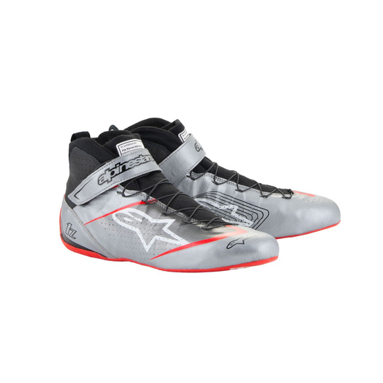 Alpinestars Tech-1 Z V3 Racing Shoes Silver (FIA)