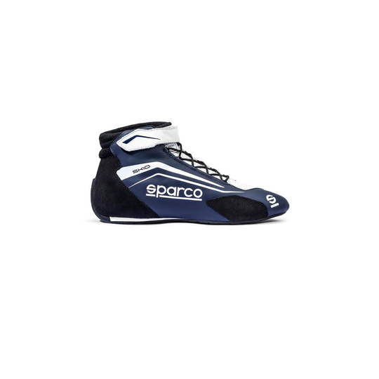 Chaussures Sparco Skid MY25 bleu marine/blanches (FIA)