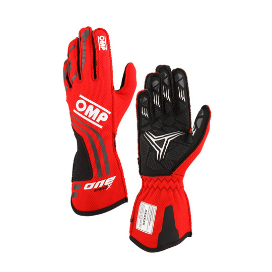 Guantes OMP One EVO X MY24 rojos (FIA)