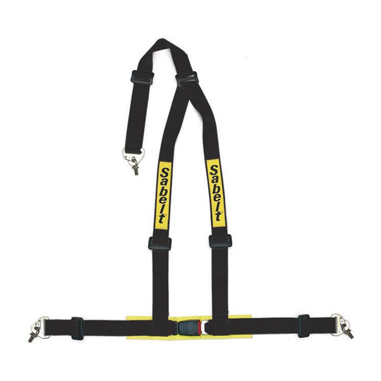 Harnais 3 points Sabelt 2" noir (ECE) Snap Hook