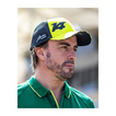 Aston Martin UK F1 Mens Alonso Kimoa Baseball Cap lime green
