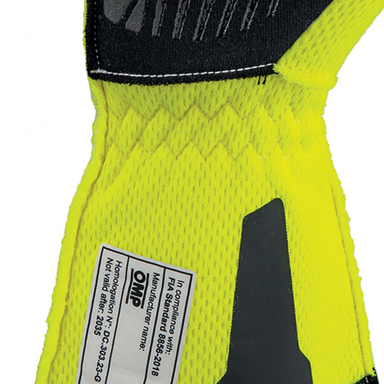 Guantes OMP One EVO FX MY26 amarillos (FIA)