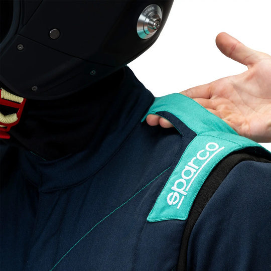 Mono Sparco Sprint Advanced Asymetrical azul marino/verde (FIA)