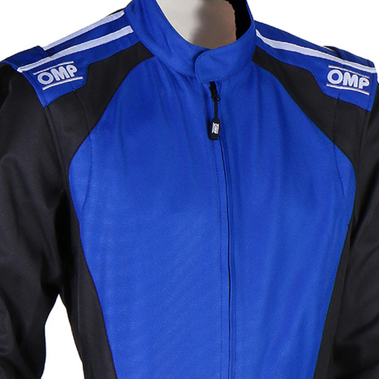 OMP KS-3X Karting Suit Black/Blue (FIA)