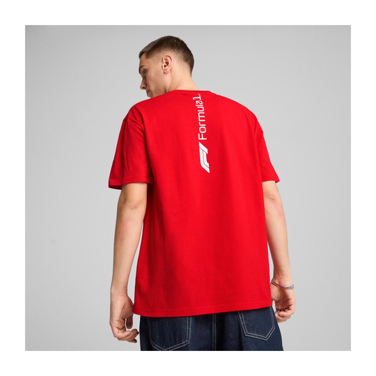 2025 Formula 1 Puma Men's Essential Relaxed Logo Red T-shirt
