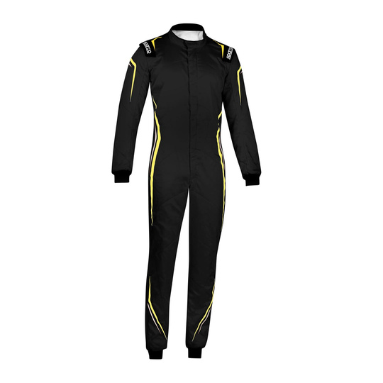Combinaison Sparco Prime MY22 noire/jaune (FIA)