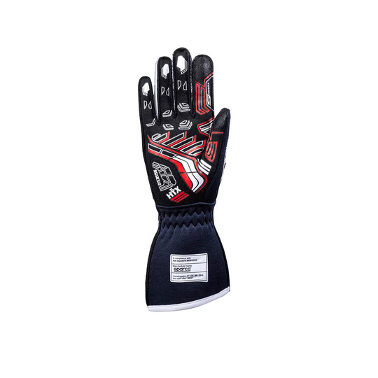 Gants Sparco Arrow+ bleu marine/rouges (FIA)