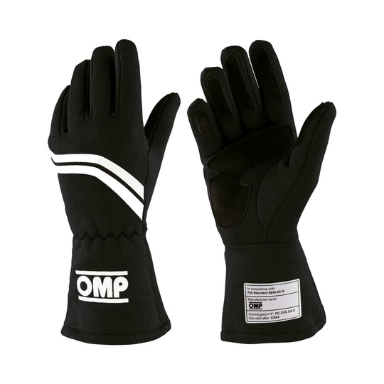 Gants OMP Dijon MY25 noirs (FIA)