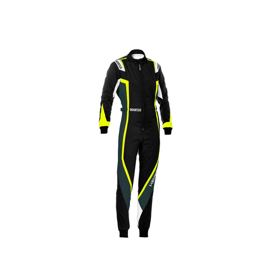 Combinaison karting enfant Sparco Kerb MY20 noire/jaune (CIK)