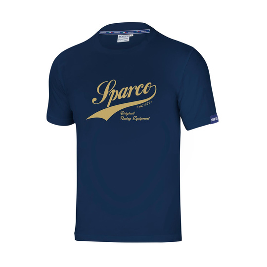 Sparco Italy Mens VINTAGE T-shirt navy blue