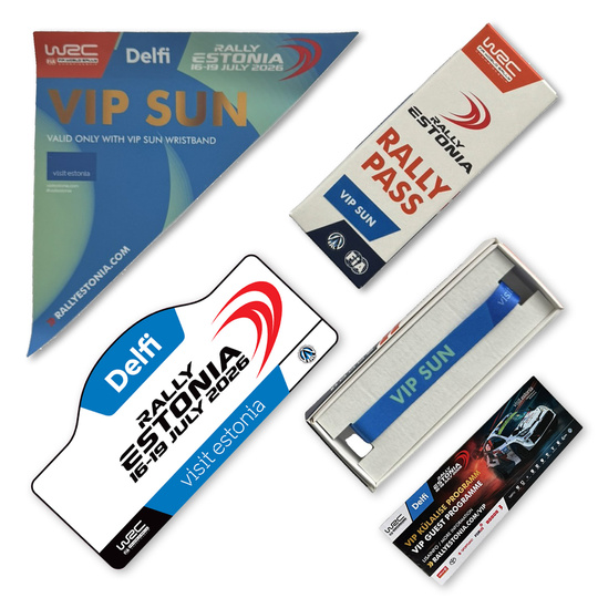 WRC Delfi Rally Estonia 2026 VIP Pass Sunday — entrada VIP de un día