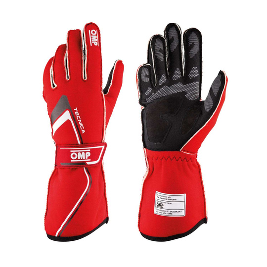 Guantes OMP Tecnica MY21 rojos (FIA)