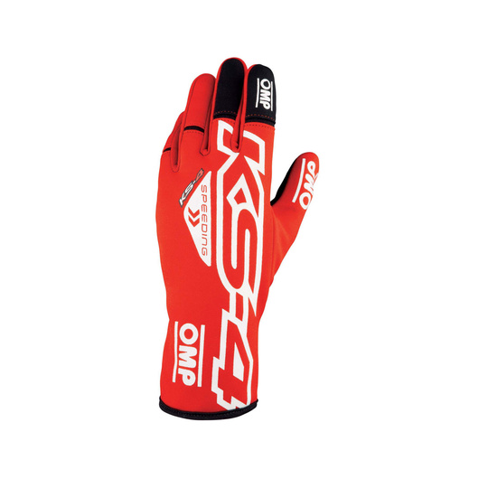 OMP KS-4 MY23 Racing Gloves Red