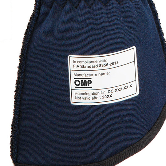 Guantes OMP One-S MY25 azul marino/naranja (FIA)
