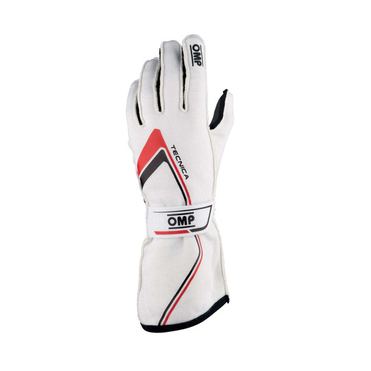 OMP Italy TECNICA MY21 Racing Gloves White (FIA)