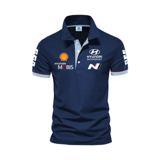 2025 Hyundai Motorsport Men's Polo Shirt Team WRC navy blue