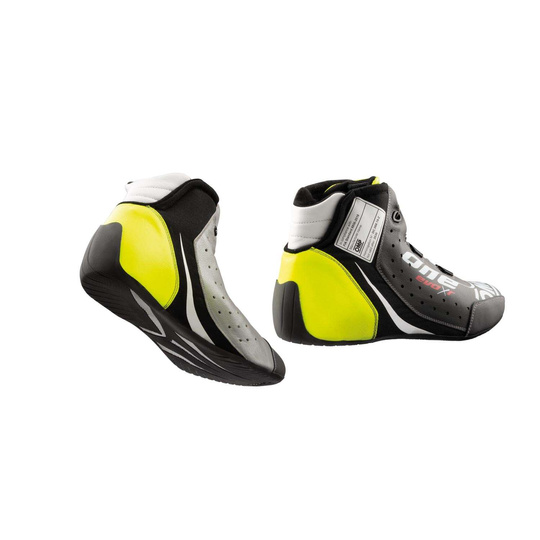 Botas OMP One EVO X R negras/amarillas (FIA)