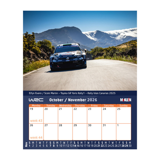 Calendrier de bureau McKlein 2026 "History meets the Present"
