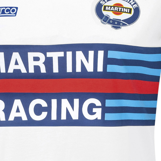 Camiseta mujer Sparco Martini Racing blanca
