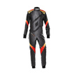 Combinaison karting OMP KS-X Art noire/rouge (FIA)