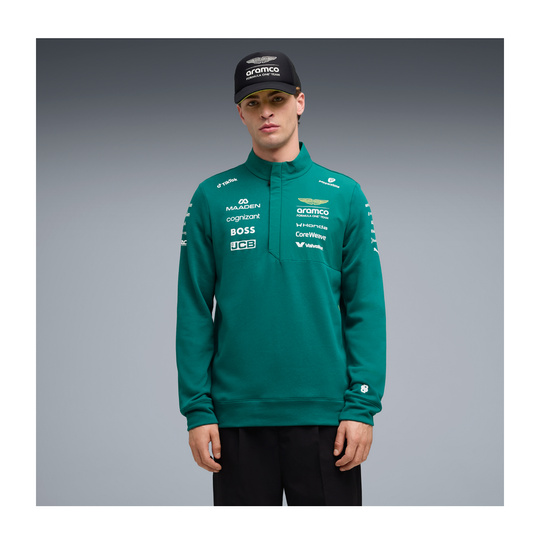 2026 Aston Martin F1 Half Zip Team Sweatshirt