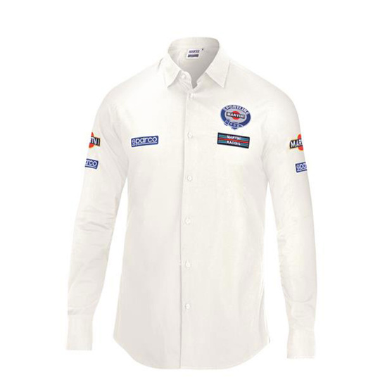 Chemise Sparco Martini Racing blanche