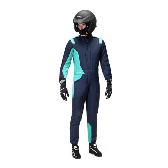 Mono Sparco Sprint Advanced Asymetrical azul marino/verde (FIA)