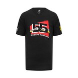 Ferrari Italy F1 Mens Sainz Driver T-shirt Black