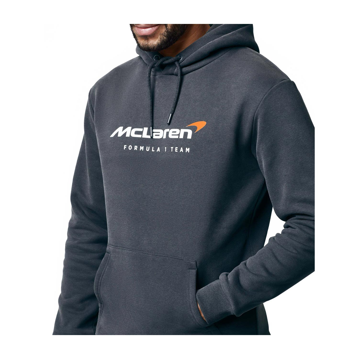 McLaren F1 Mens Essentials Hoodie Antracit Grey Clothing \ Sweatshirts Shop by Team \ Formula