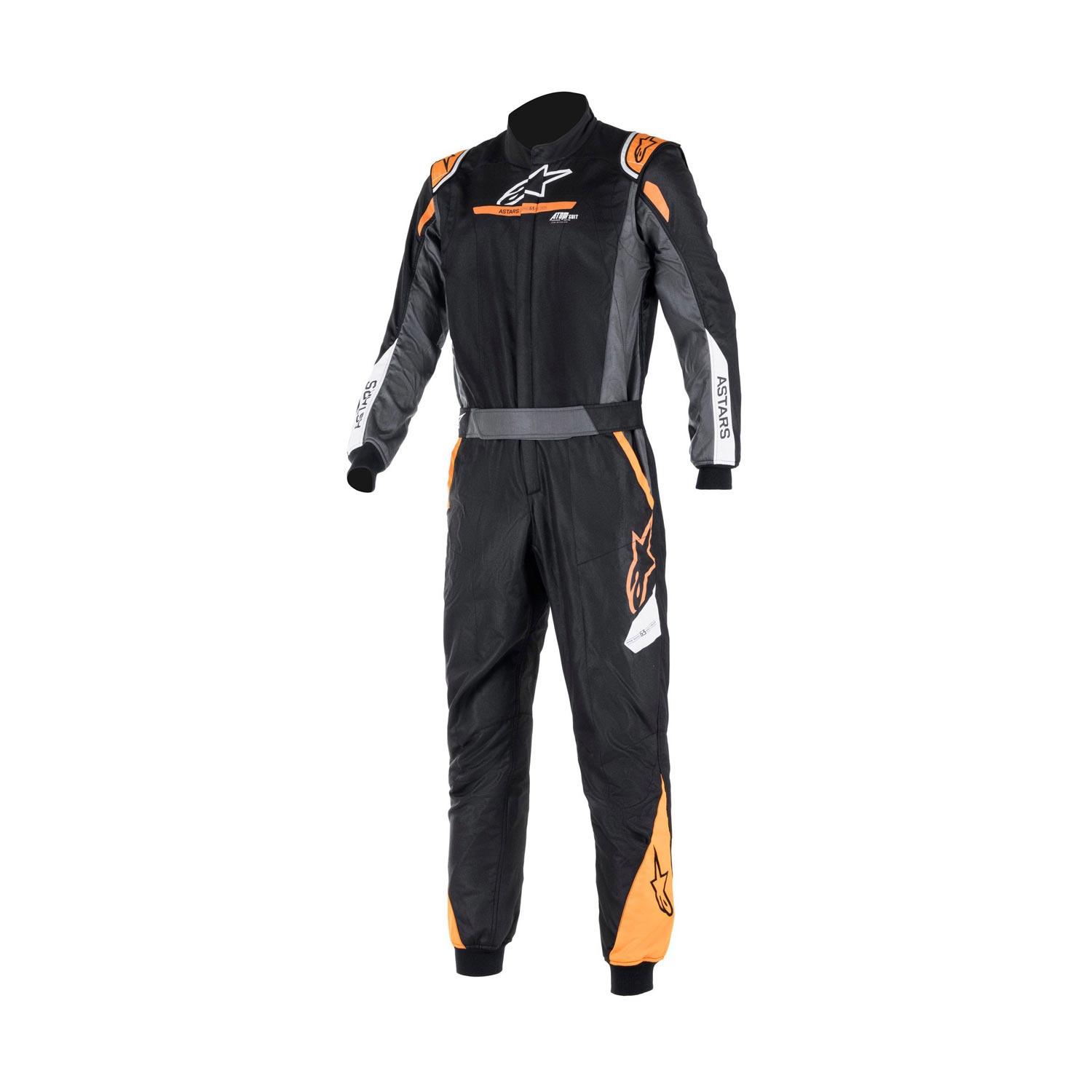 Alpinestars Italy ATOM GRAPHIC Race Suit Black (FIA) Orange Black