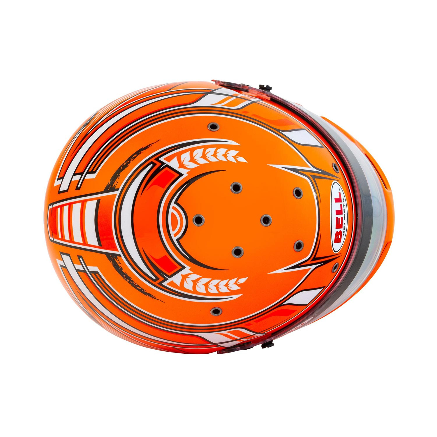 Bell USA KC7CMR Champion Full Face Helmet Orange Orange Racewear