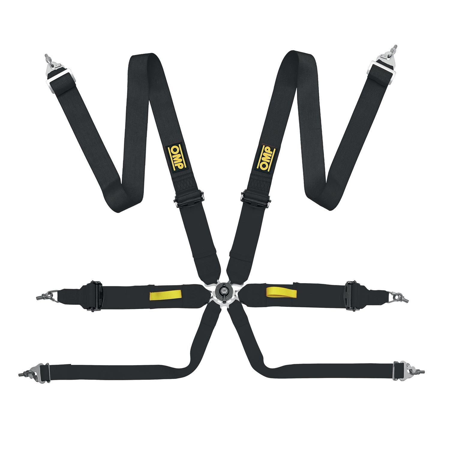 OMP Italy TECNICA 6 point Safety Belts black Car parts \ Seat belts