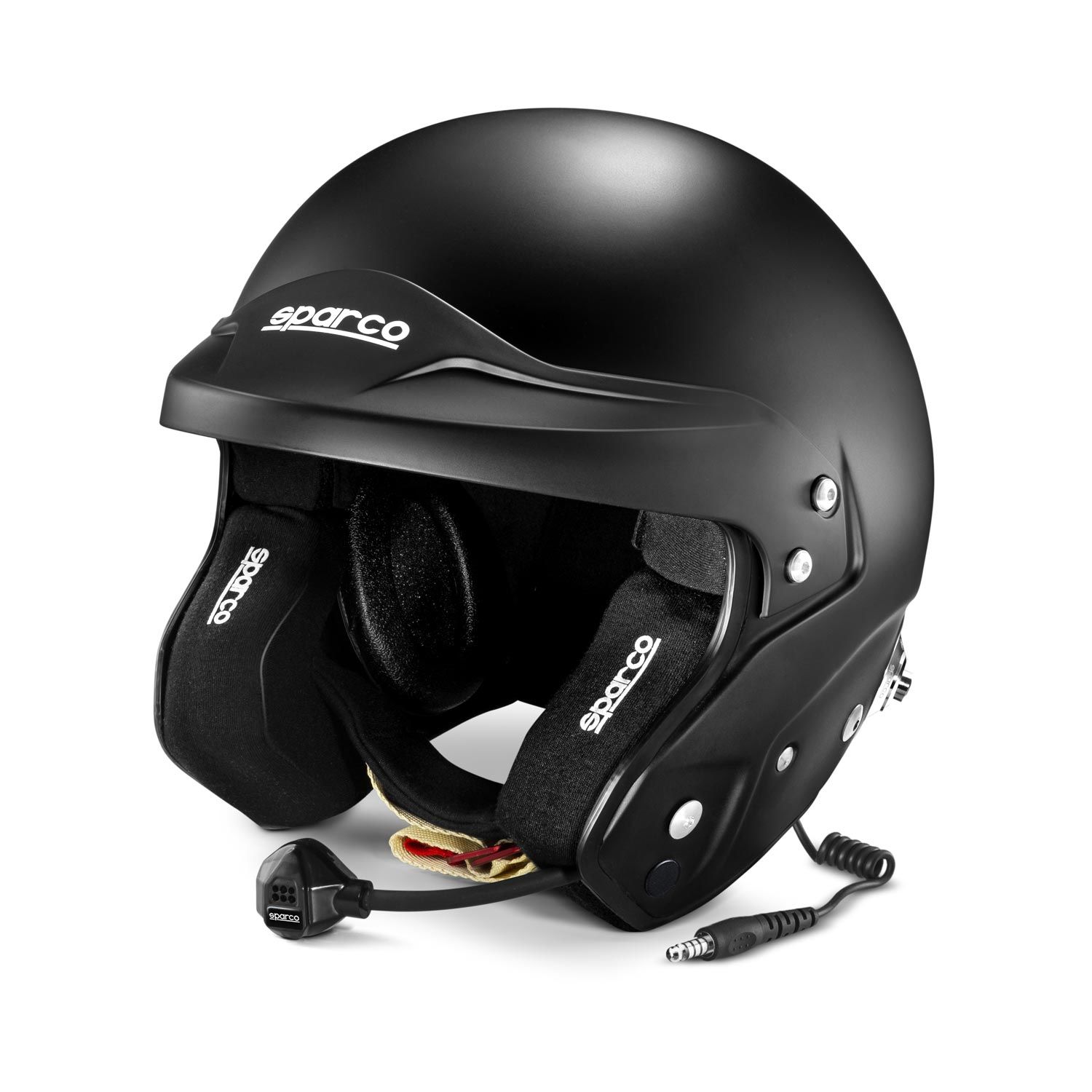 Sparco Italy AIR PRO RJ-5i MY20 Open Face Helmet Black (FIA homologation)  Black, Racewear \ Helmets Shop by Team \ Motorsport Equipment \ Sparco