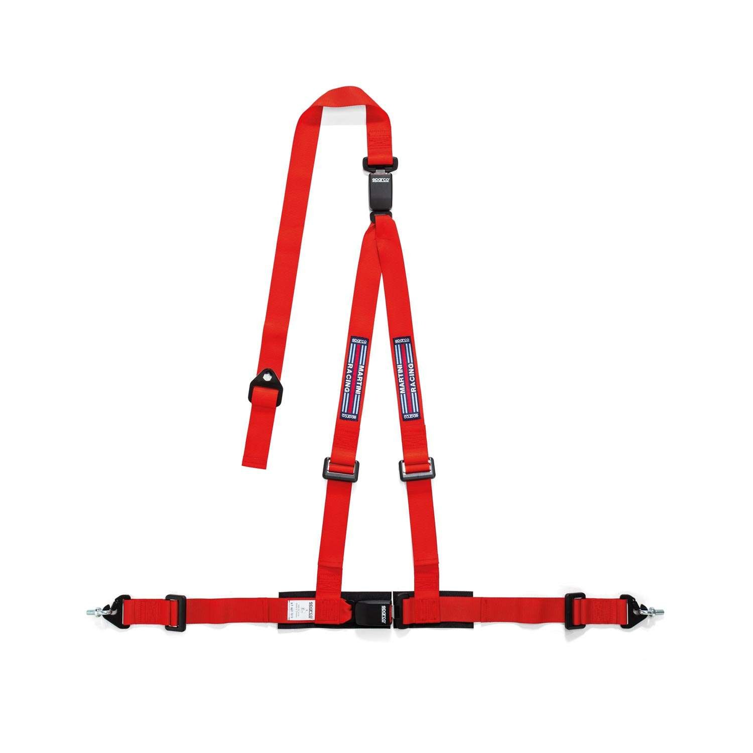 Sparco Italy Martini 04608DF1 3 point Safety Belts red Red Car