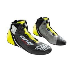 OMP Italy ONE EVO X R Racing Shoes Black/Yellow (FIA )