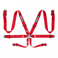 Sparco Italy COMPETITION H-3 Safety Belts Red (FIA)