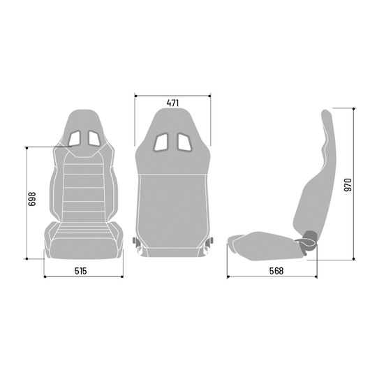 Sparco Italy R100+ SKY Car Seat black
